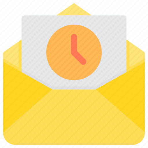 Communication, email, letter, mail, paper, time icon - Download on Iconfinder