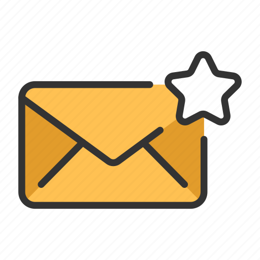 Bookmark, communucation, email, envelope, interface, mail, star icon - Download on Iconfinder