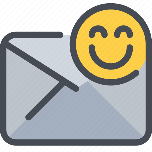 Communication, email, face, letter, mail, message icon - Download on Iconfinder