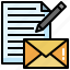 edit, message, envelope, email, communications 