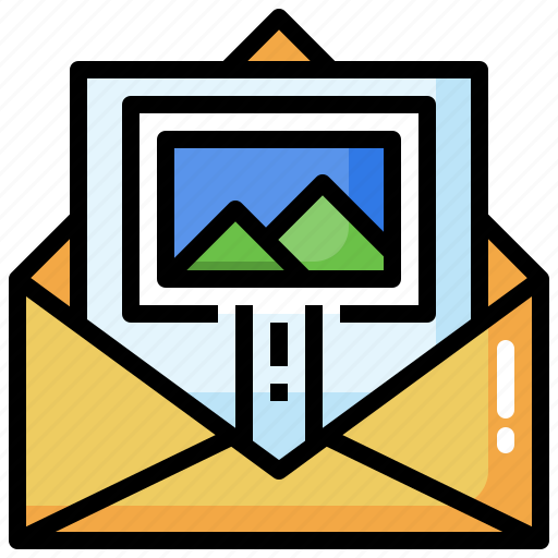 Picture, message, envelope, email, communications icon - Download on Iconfinder