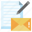 edit, message, envelope, email, communications 
