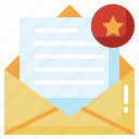 favorite, message, envelope, email, communications