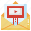 mail, video, message, envelope, email, communications 