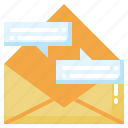message, envelope, email, communications