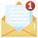 notifications, message, envelope, email, communications