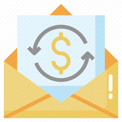 Transaction, message, envelope, email, communications icon - Download on Iconfinder