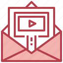 mail, video, message, envelope, email, communications