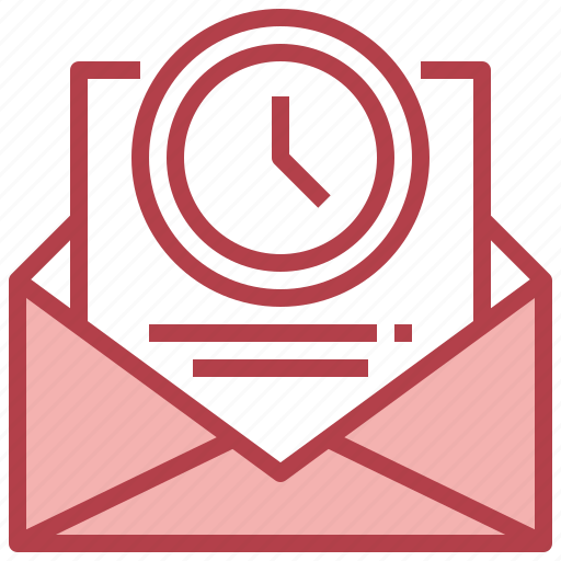 Time, message, envelope, email, communications icon - Download on Iconfinder