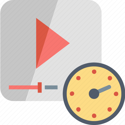 Video, clock, length, play, time, timer, watch icon - Download on Iconfinder