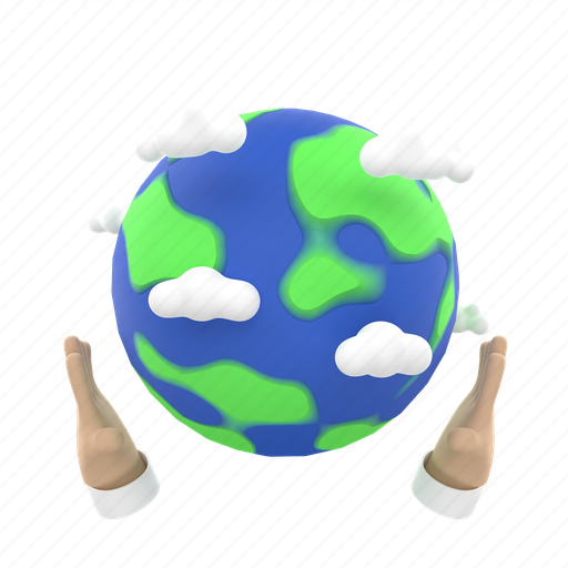 Save planet, save nature, save earth, save green, save environment, ecofriendly energy, plant 3D illustration - Download on Iconfinder