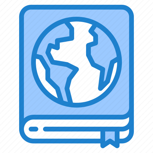 Book, earthday, earth, world, map icon - Download on Iconfinder