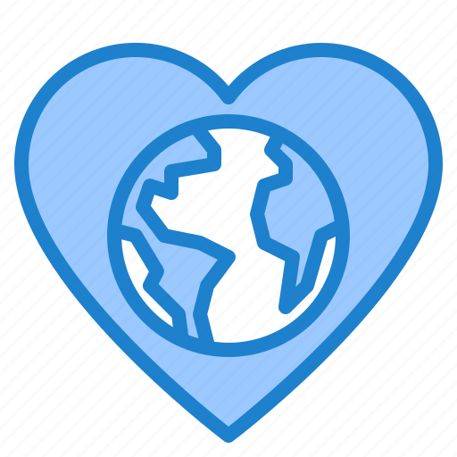 Heart, earth, world, global, love icon - Download on Iconfinder