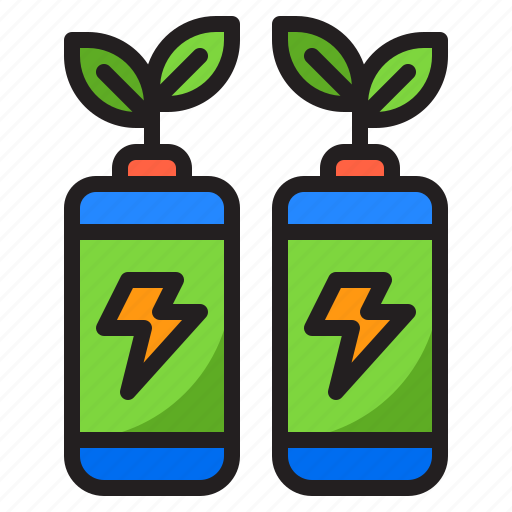 Battery, power, energy, green, plant icon - Download on Iconfinder