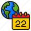 calendar, earth, world, global, earthday 