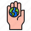 hand, earthday, world, safe, global 