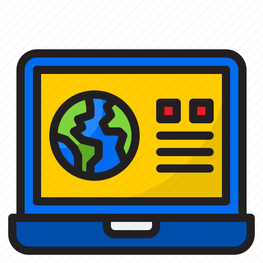 Laptop, earthday, earth, world, computer icon - Download on Iconfinder