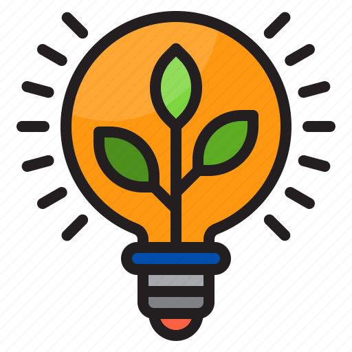 Lightblub, green, lamp, plant, energy icon - Download on Iconfinder