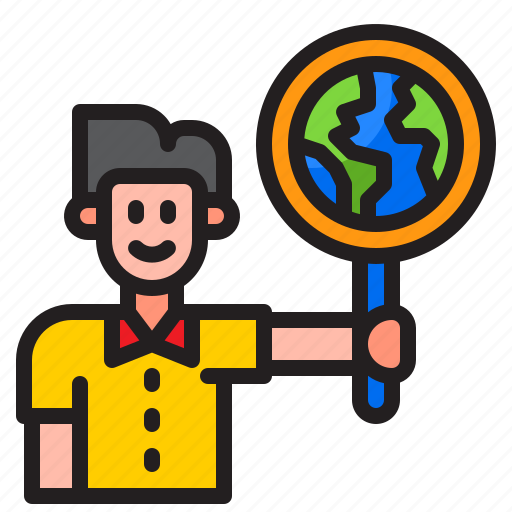 Man, earth, world, global, sign icon - Download on Iconfinder