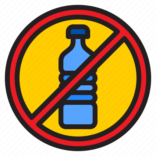 Recycle, ecology, bottle, no, plastic icon - Download on Iconfinder