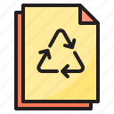 recycle, paper, file, data, reuse