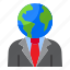 businessman, management, earth, world, global 