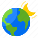 earth, world, global, moon, planet