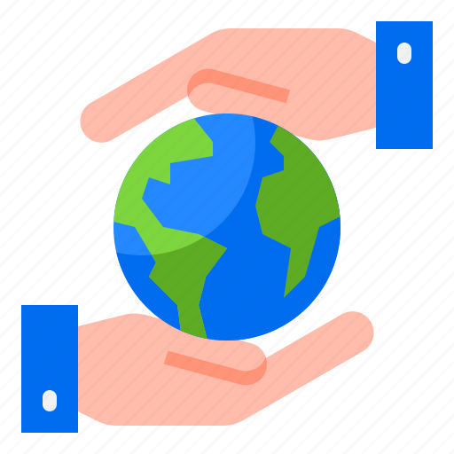 Earthday, earth, world, safe, hand icon - Download on Iconfinder
