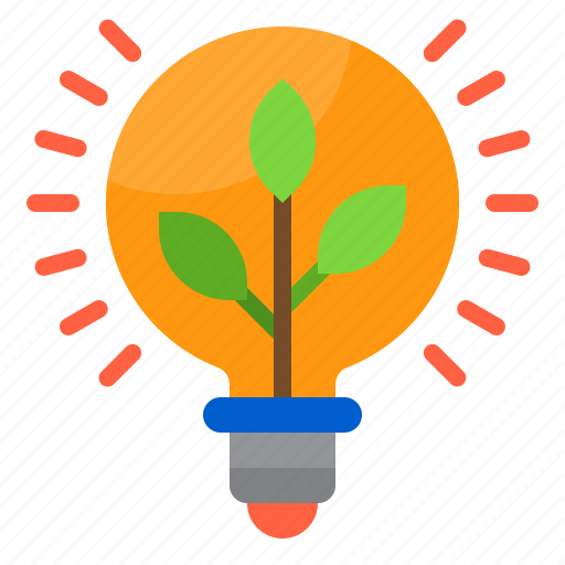 Lightblub, green, lamp, plant, energy icon - Download on Iconfinder