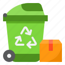 recycle, bin, box, trash