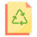 recycle, paper, file, data, reuse