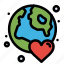 day, earth, globe, love, world 