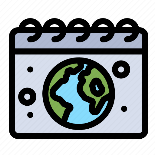 Calender, day, earth, globe icon - Download on Iconfinder