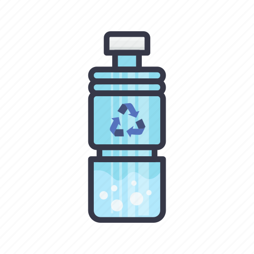 Bottle, recycle, water, bin, sea icon - Download on Iconfinder