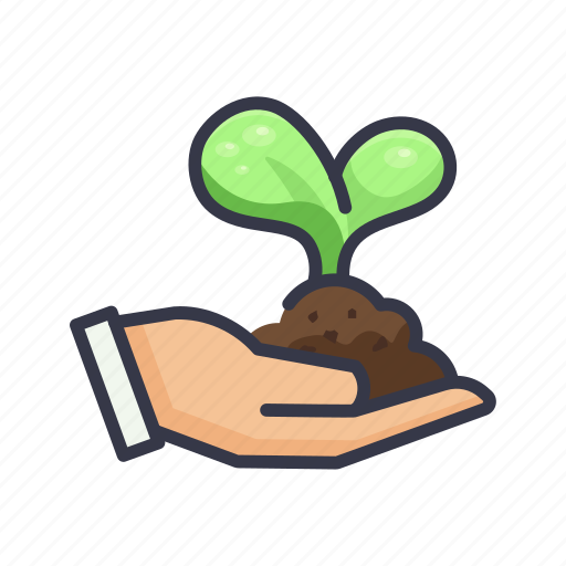 Hand, holding, leaves, green, economy, environment icon - Download on Iconfinder