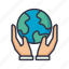 save, earth, world, global, green, hand 
