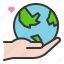 earth day, ecology, environmental protection, globe, green, hand, world 
