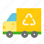 earth day, ecology, environmental protection, garbage truck, green, recycle, reuse 
