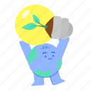 earth, globe, world, international, environment, planet, bulb 