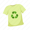 recycle, shirt, clothing, garbage, bin, green, ecology, nature