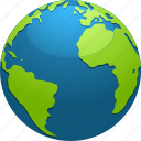 continent, earth, globe, map, planet