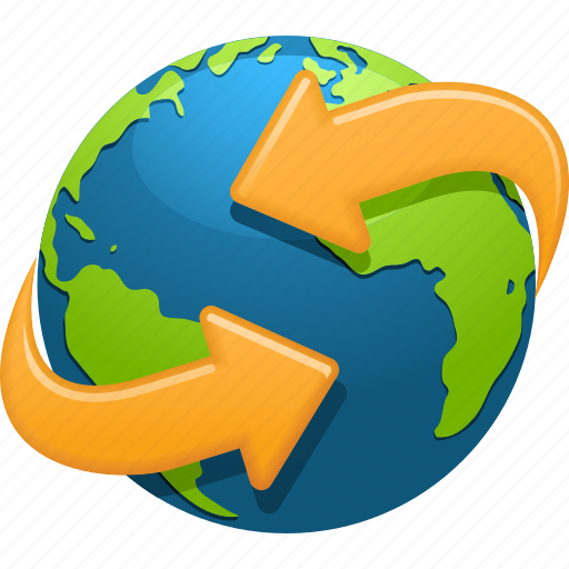 Around the world, arrows, earth, ecology, environment, globe, planet icon - Download on Iconfinder