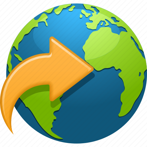 Arrow, earth, ecology, environment, globe, planet, travel icon - Download on Iconfinder