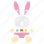 bowl, bunny, cute, easter, eggs, paschal, rabbit 