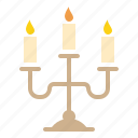 candelabra, candle, christmas, easter, light, church, dinner