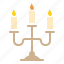 candelabra, candle, christmas, easter, light, church, dinner 