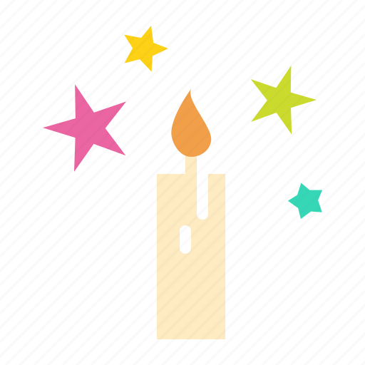 Candle, christmas, easter, lamp, light, stars, hygge icon - Download on Iconfinder