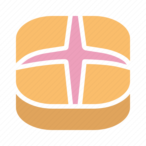 Bake, bun, cross, dessert, easter, food, hygge icon - Download on Iconfinder