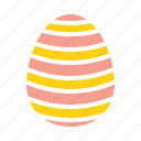 decorated, decoration, easter, egg, paschal, stripes, waves