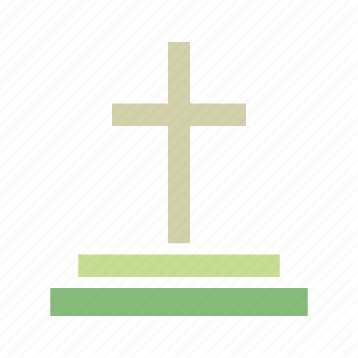 Cemetery, cross, easter, grave, sepulchre, stone, tomb icon